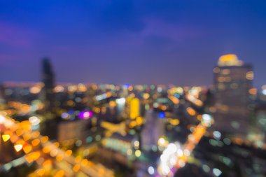 Şehir ışıkları bokeh arka plan bulanıklık