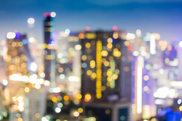 Cityscape noite luzes bokeh fundo — Fotografia de Stock