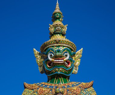 Wat Pra Kaew Tayland kafa dev heykel