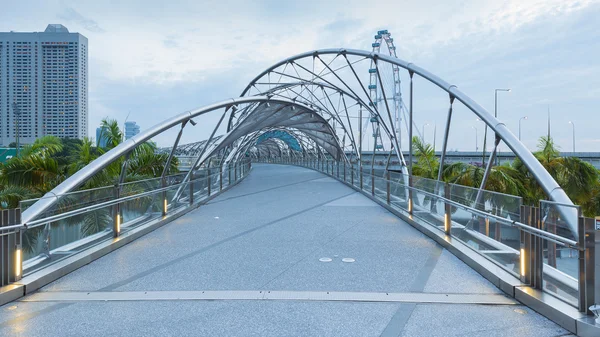 Helix Bridge z bliska — Zdjęcie stockowe