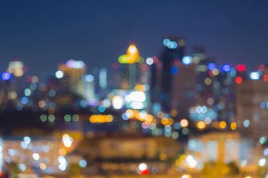 Şehir bokeh ışıklar arka plan bulanıklık