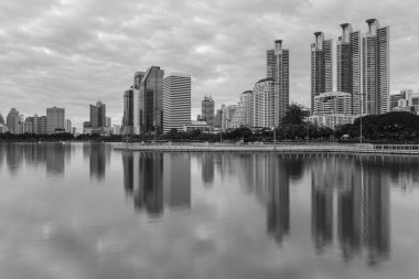 Bangkok cityscape in Black and White