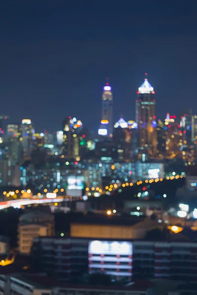 Abstrakter verschwommener Hintergrund mit dem Bezirk Bangkok City — Stockfoto