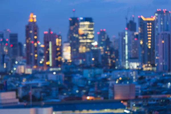 Stadt Nacht Lichter abstrakte Unschärfe Bokeh Hintergrund — Stockfoto