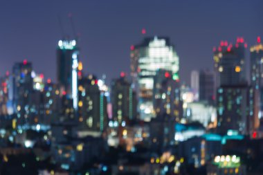 Bokeh ışıklar şehir gece görüntülemek