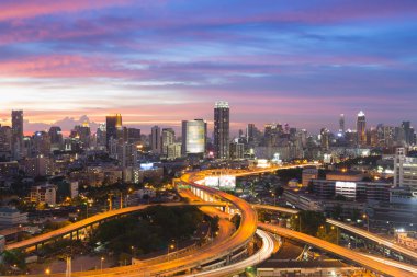 Bangkok yol kavşağı ve değişim yüksek