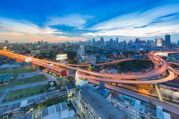 Bangkok elevated road junction and interchange — Stock Photo, Image