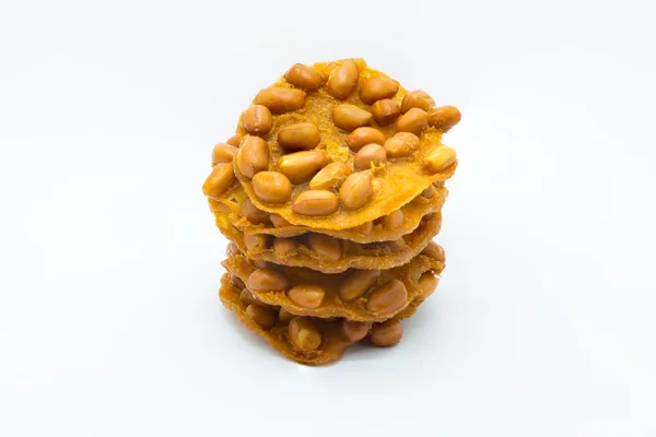 Sweet deep fried peanut cookie — Stock Photo, Image