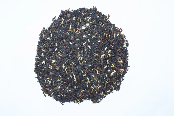 Organic Black rice — Stock Photo, Image