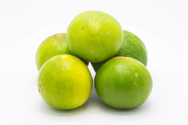 Limes sur fond blanc — Photo