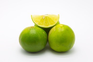 Limes yeşil ve beyaz dilim