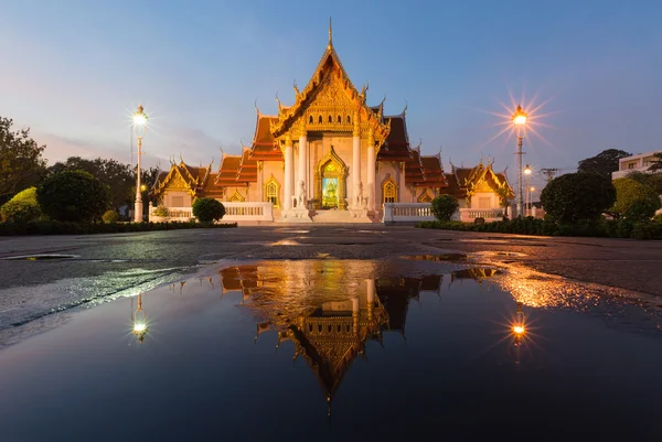 Mramorový chrám Benchamabophit z Bangkoku — Stock fotografie