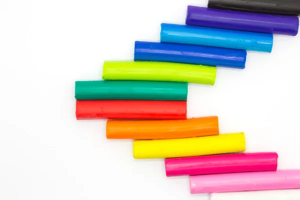 Colors children's plasticine sticks — Stock Photo, Image