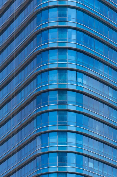 Blue glass office building window background — Stock Photo, Image