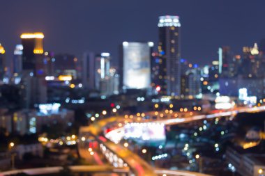 Birden çok renk şehir ışıkları gece