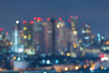 Birden çok renk şehir ışıkları bulanık bokeh soyut