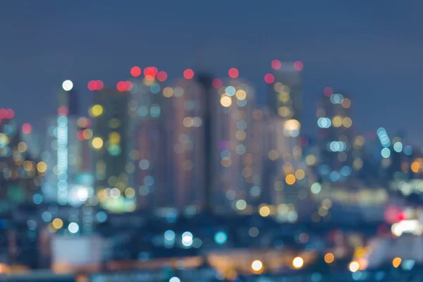 Astratto bokeh offuscata più colori luci della città — Foto Stock