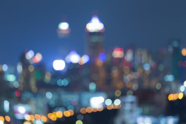 Bulanık bokeh şehir ışık arka plan
