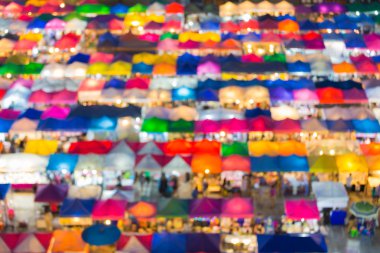 Birden çok renk havadan görünümü şehir bit pazarı soyut bulanık ışıkları