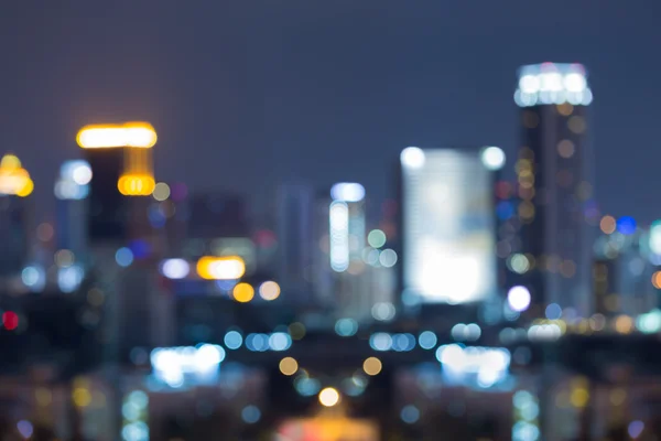 Abstract blurred bokeh city district downtow — Stock Photo, Image