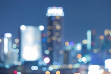 Şehir şehir bulanık ışık bokeh