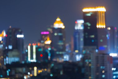 Soyut bulanık bokeh ışık gece