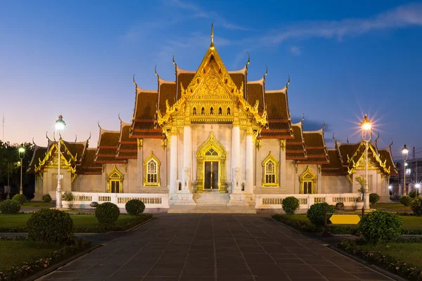 大理石寺，泰国具有里程碑意义 — 图库照片
