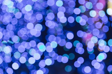 Mavi bokeh ışığı