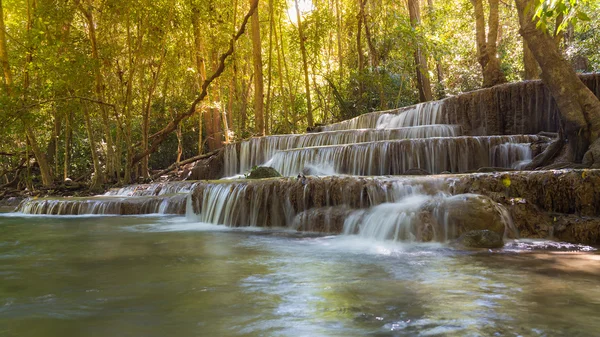 Beautiful waterfalls in deep forest — Stock Photo, Image