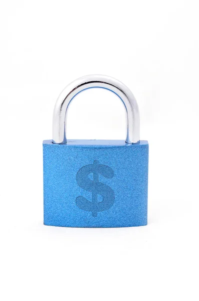 Padlock with U.S. dollars — Stock Photo, Image