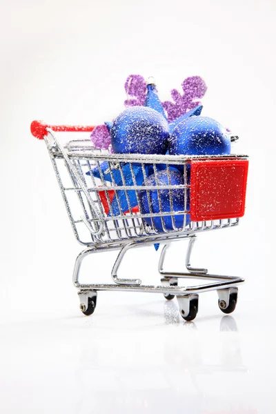 Cristmas ornaments shopping — Stock Photo, Image