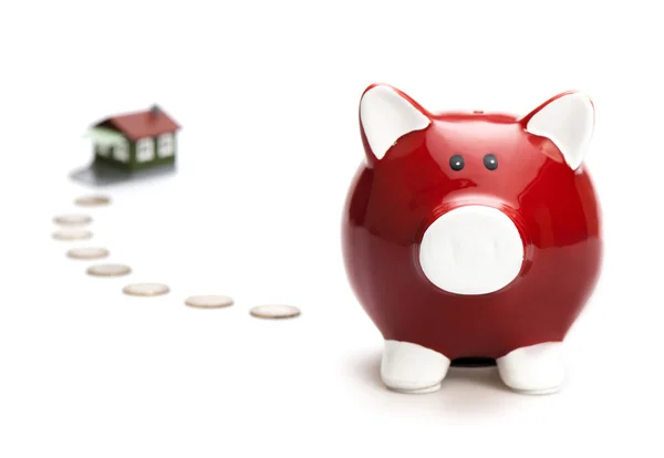 Saving for a house — Stock Photo, Image
