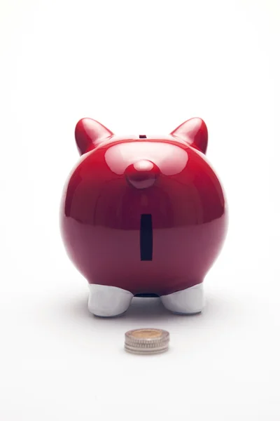 Piggy bank. Rear view. — Stock Photo, Image