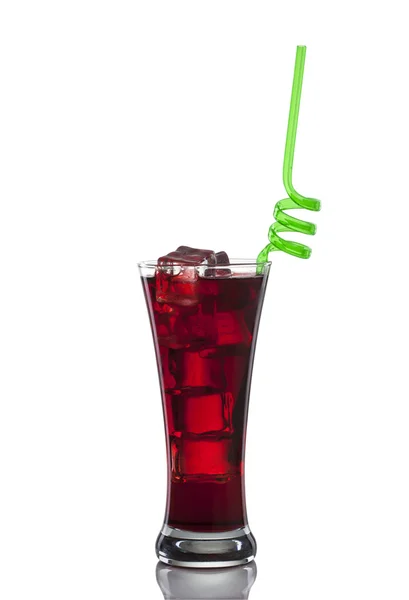 Grass of Cherry Juice — Stock Photo, Image