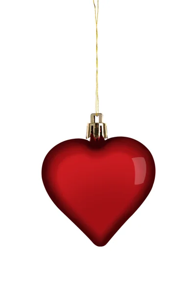 Beyaz kalp Noel dekorasyon