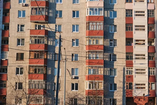 Fondo de un edificio alto — Foto de Stock