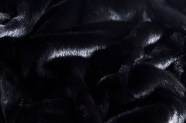 Siyah arkaplan, doğal kürk dokusu, vizon, yatay, duvar kağıdı, insan yok. 