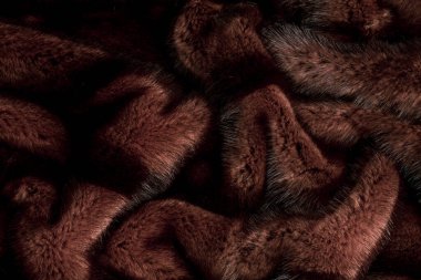 Kahverengi arka plan, doğal kürk dokusu, vizon, yatay, duvar kağıdı, insan yok. 