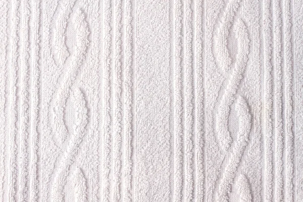 Witte stof textuur achtergrond, horizontaal, geen mensen, behang, — Stockfoto