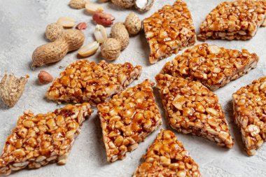 Fıstıklı kozinaki, tatlı, gozinaki, geleneksel Gürcü mutfağı, insan yok.,