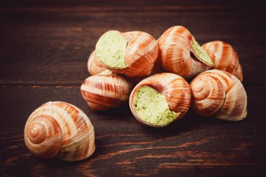 Üzüm salyangozu, şarap, Fransız mutfağı.,