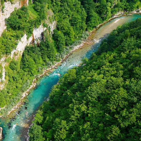 Dağ nehrinde rafting. Rafting dağ akıntısı boyunca. Ekstrem sporlar. Dağ Kanyonu.