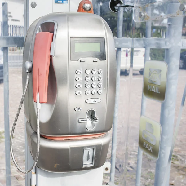 Vecchia moneta telefonica pubblica (Payphone ) — Foto Stock