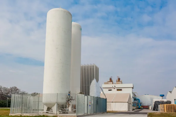 Vloeibare zuurstof plant, — Stockfoto