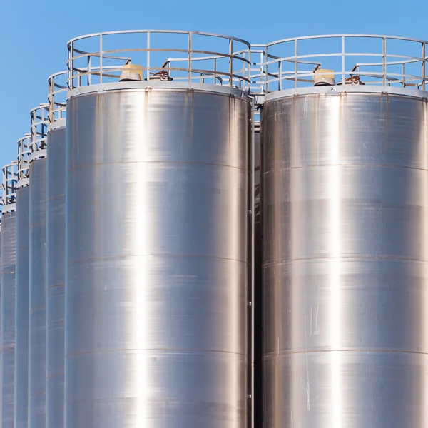 Chemical plant, containers — Stock Photo, Image