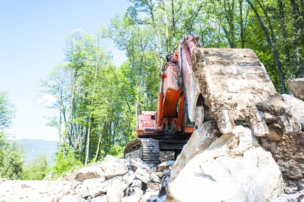 Excavator with big shovel — Stock Photo, Image