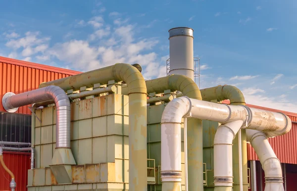 System of filtration of a factory — Stock Photo, Image