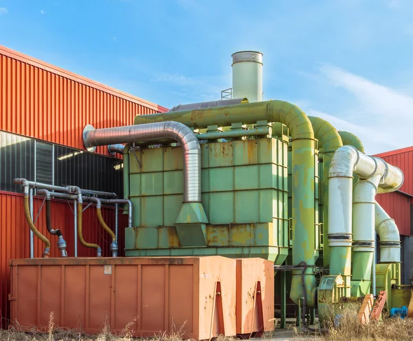 System of filtration of a factory — Stock Photo, Image