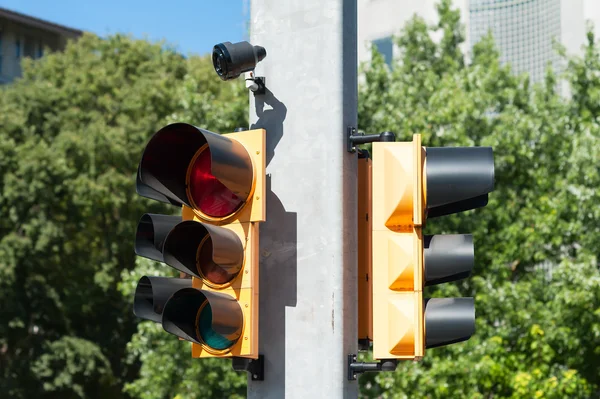 Traffic light with buzzer — Stock Photo, Image