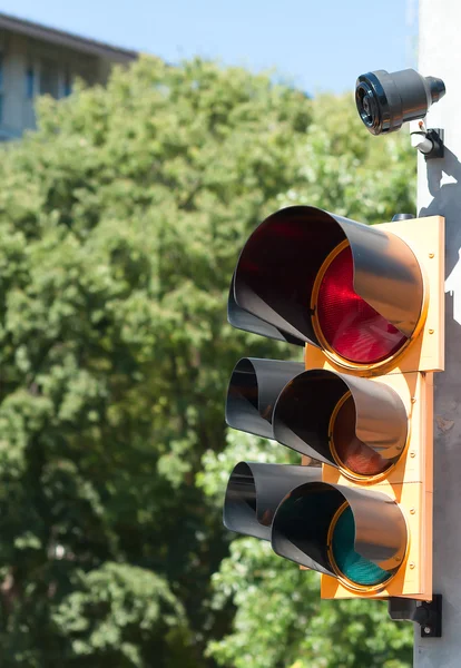 Traffic light with buzzer. — Stock Photo, Image